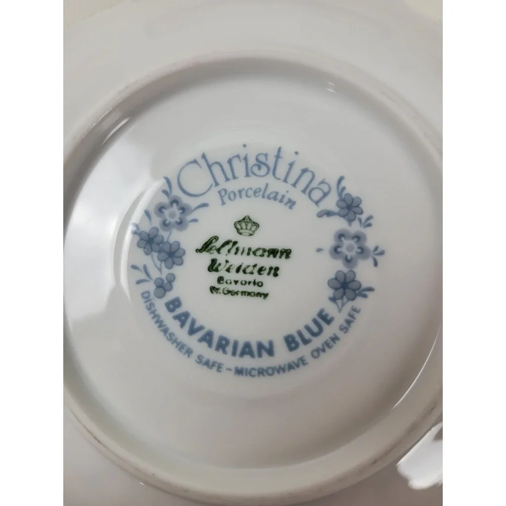 Seltmann Weiden Christina Bavarian‎ Blue Porcelain Replacement Saucer 5.75